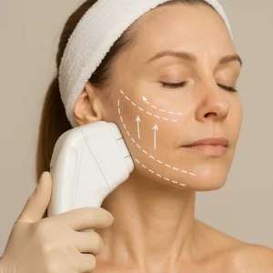 Woman having HI-FU to reduce wrinkles call LA LIPO Windsor Now!