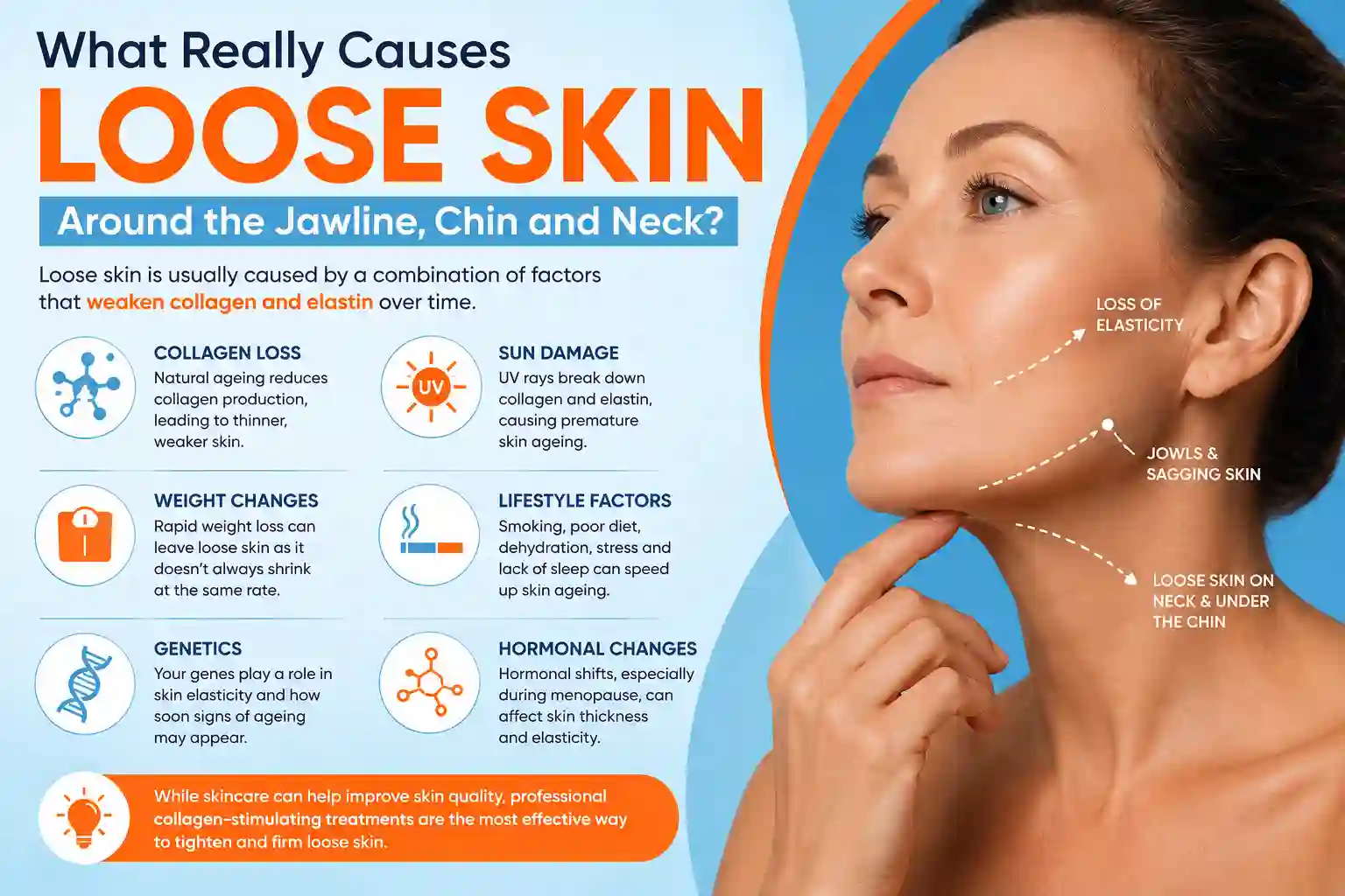 What Really Causes Loose Skin Around the Jawline, Chin and Neck Windsor?